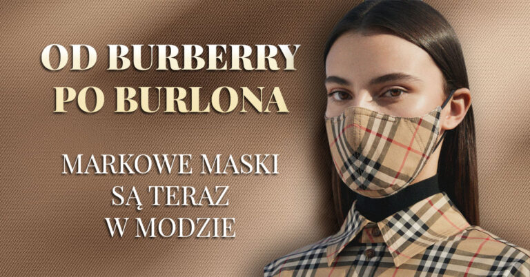 markowe maseczki modne maseczki
