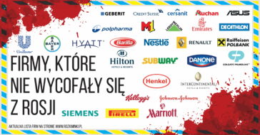 Aktualna lista firmy, które nie wycofały się z rosji. Lista wstydu całego świata, która jest aktualizowana każdego dnia. Bojkot tych firm jest oczywisty. Firmy w Rosji Firmy z Rosji które pozostały w Rosji aktualna lista hańby